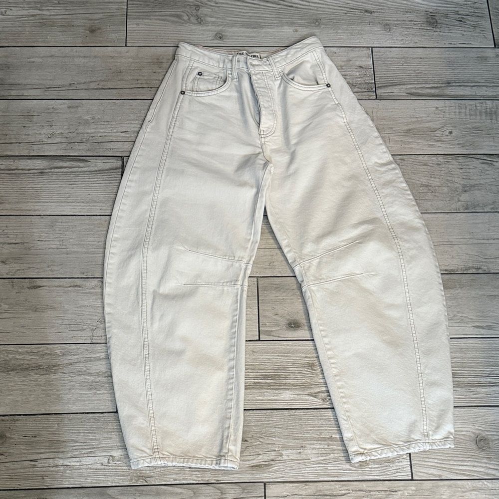 Free People White Women Jeans